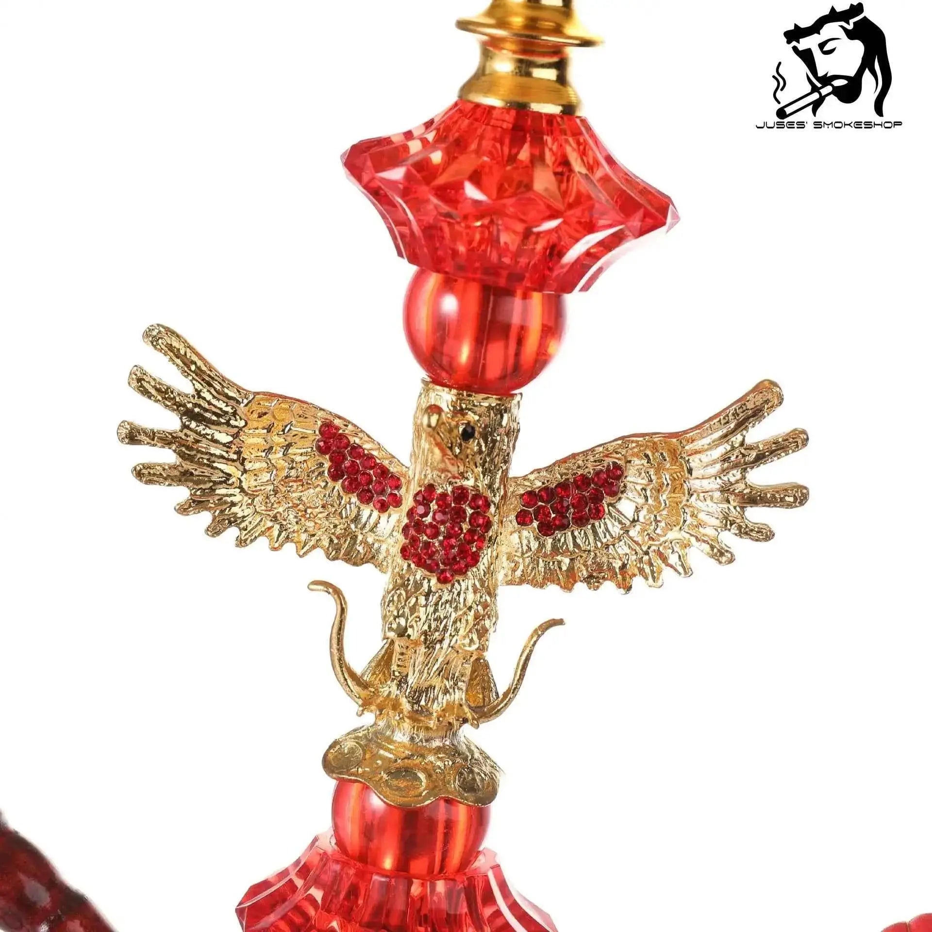 Eagle Glass Hookah Set - Complete Shisha with Tobacco Bowl & Holder
