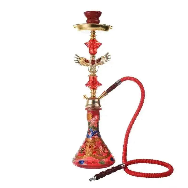 Eagle Glass Hookah Set - Complete Shisha with Tobacco Bowl & Holder