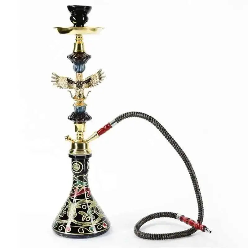 Eagle Glass Hookah Set - Complete Shisha with Tobacco Bowl & Holder