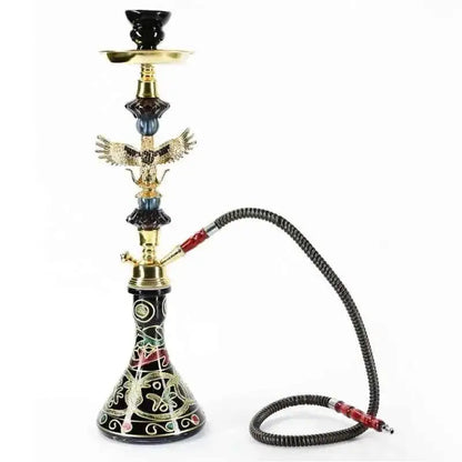 Eagle Glass Hookah Set - Complete Shisha with Tobacco Bowl & Holder