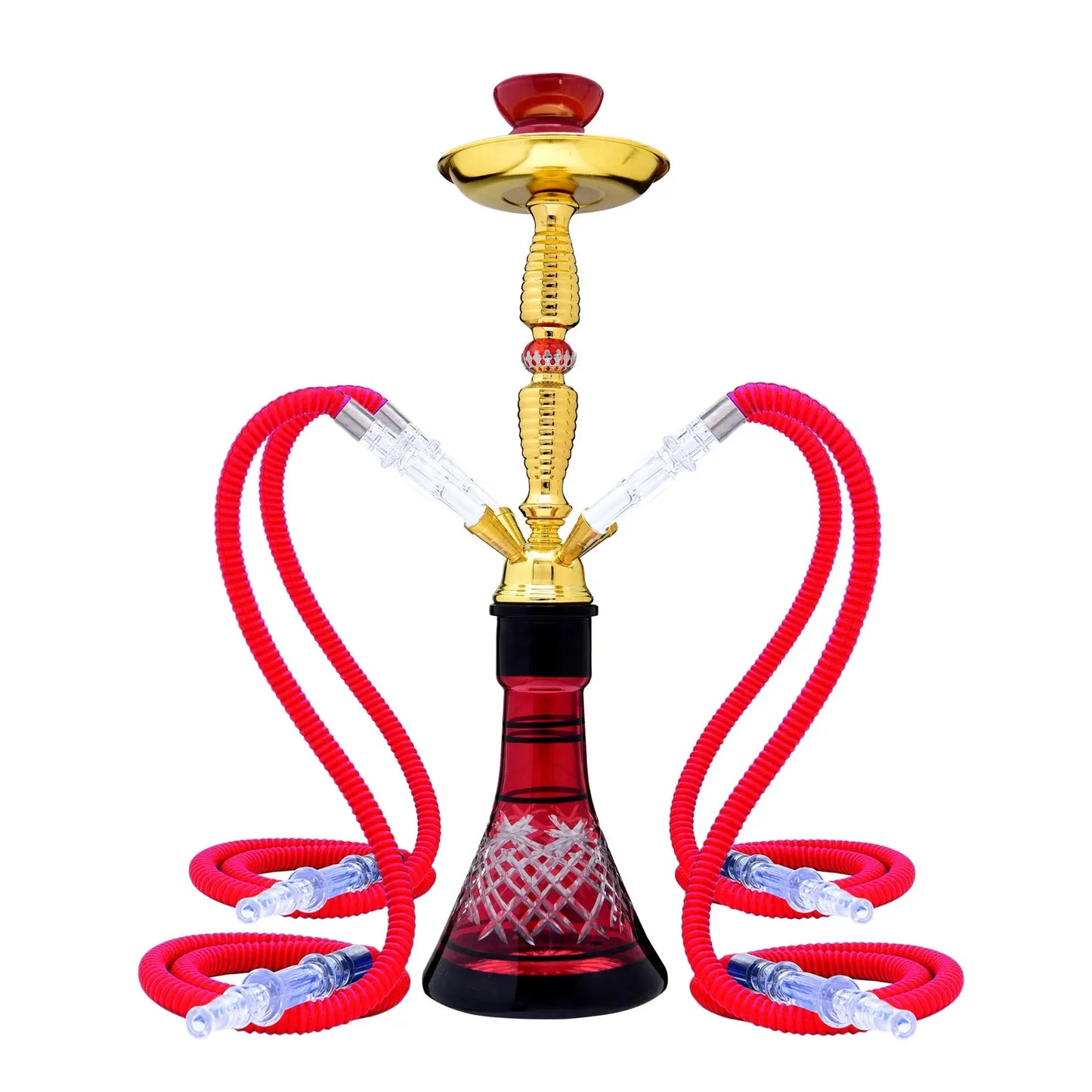 Glass Hookah Set - 4 Hose Classic Shisha for Party & Club - Ez Shisha