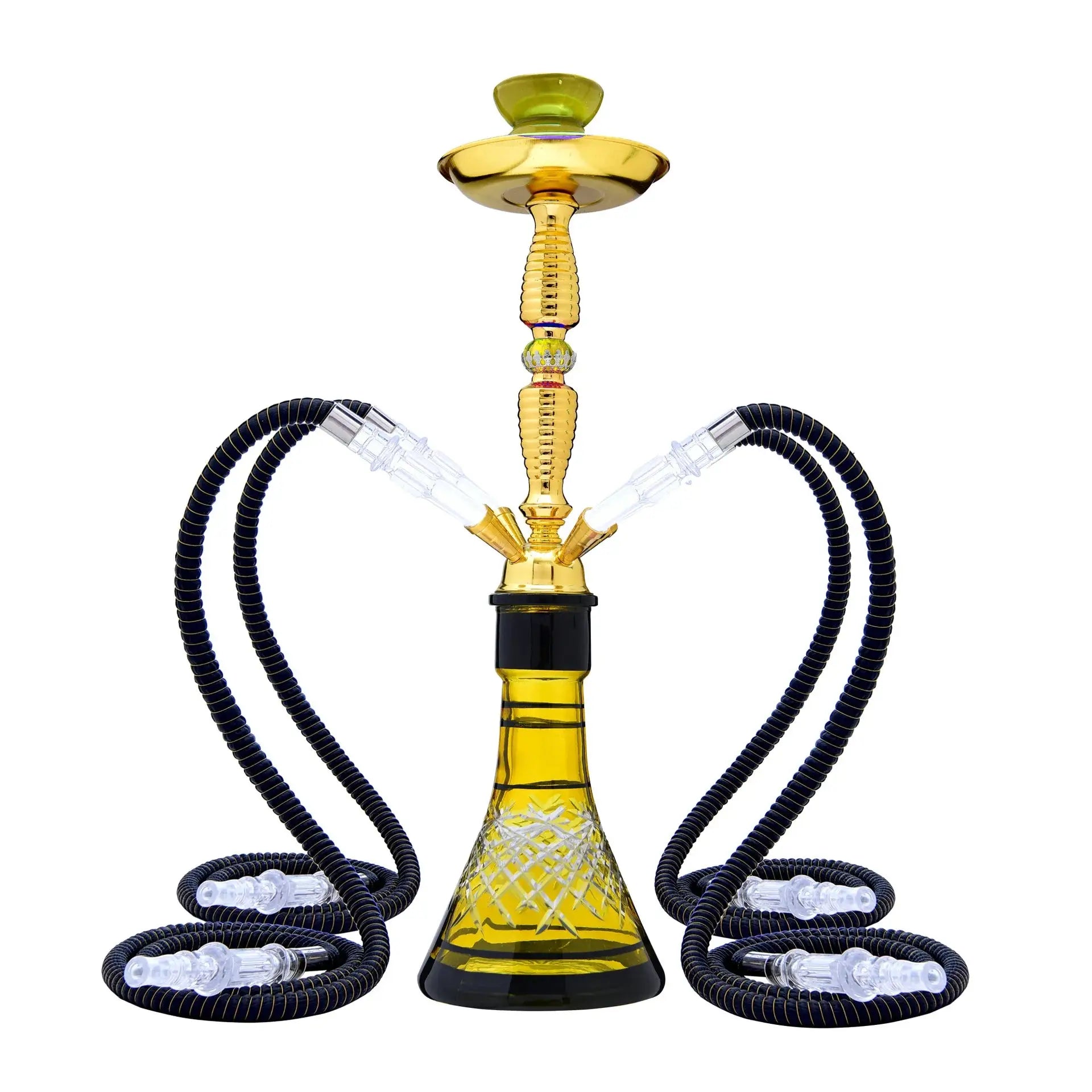Glass Hookah Set - 4 Hose Classic Shisha for Party & Club - Ez Shisha