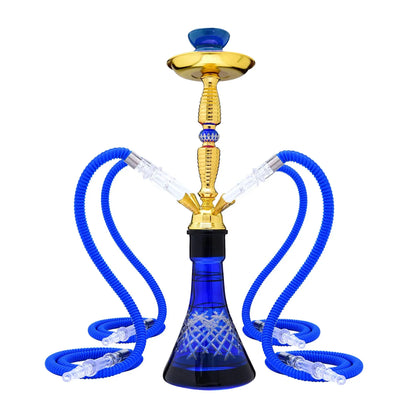 Glass Hookah Set - 4 Hose Classic Shisha for Party & Club - Ez Shisha