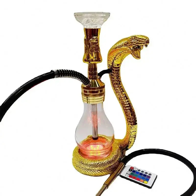 Golden Resin Hookah Cup - Unique Smoke from Mouth Design - Ez Shisha
