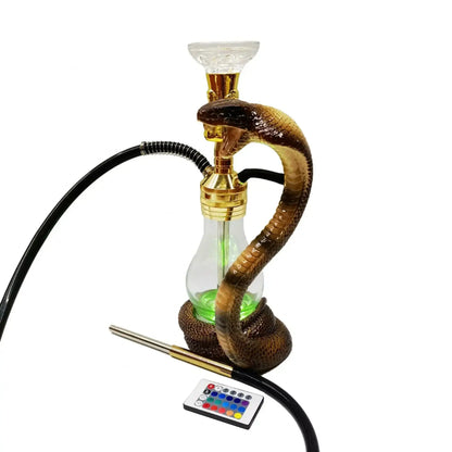 Golden Resin Hookah Cup - Unique Smoke from Mouth Design - Ez Shisha