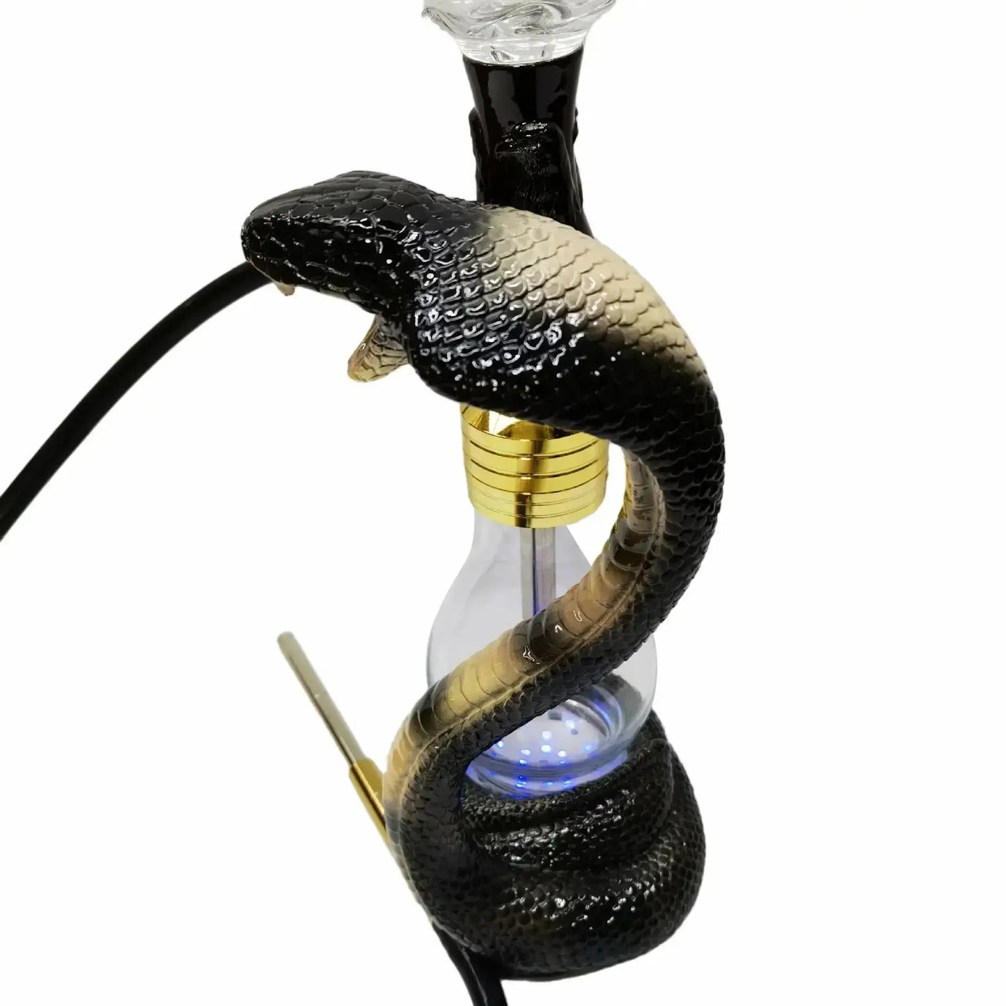 Golden Resin Hookah Cup - Unique Smoke from Mouth Design - Ez Shisha
