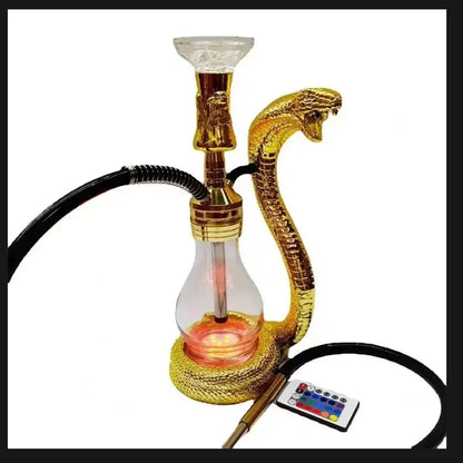 Golden Resin Hookah Cup - Unique Smoke from Mouth Design - Ez Shisha